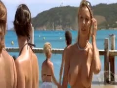 Big naked boobies on the beach masturbation